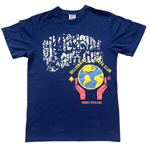 Billionaire Boys Club Blue Tee with Earth Graphic